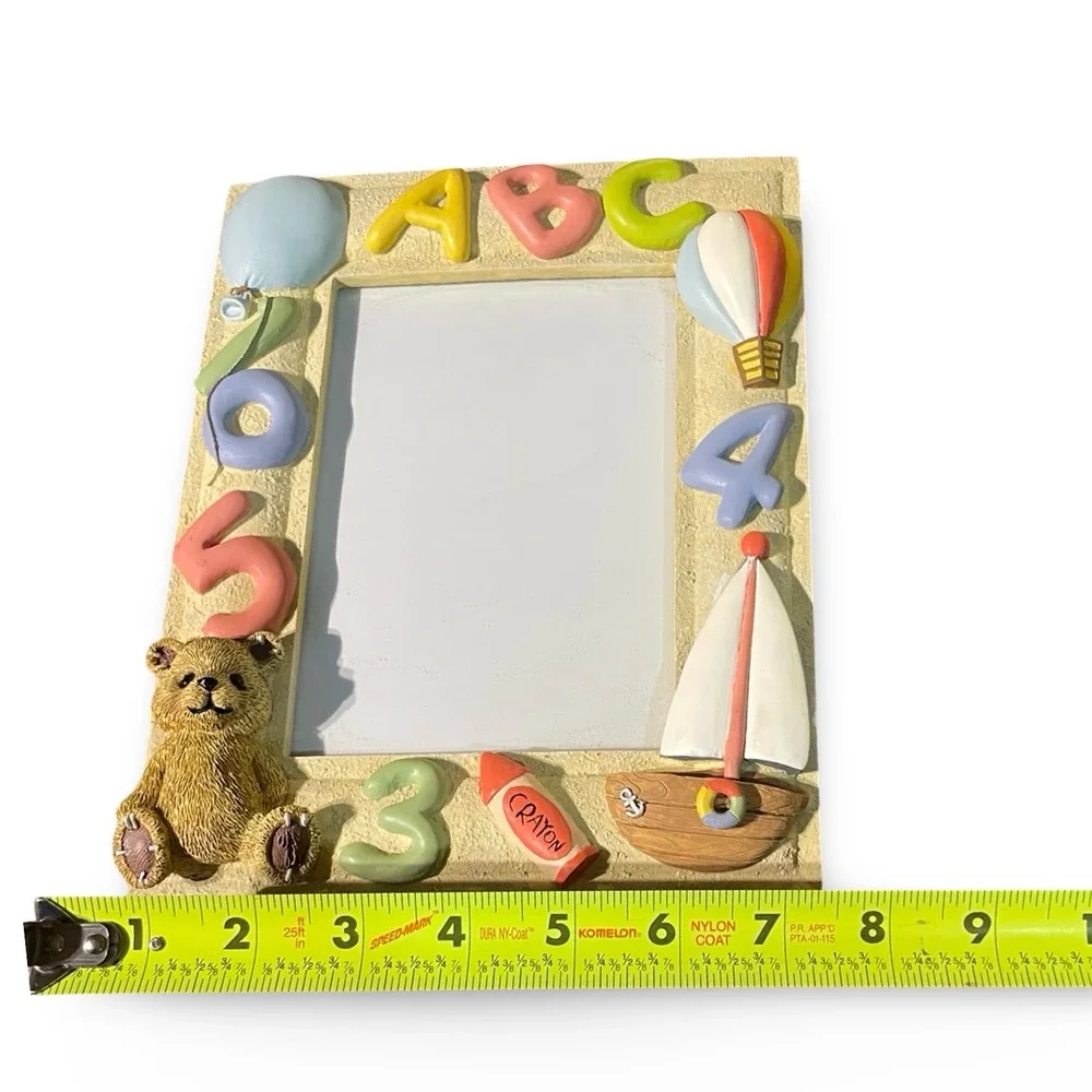 Cute‎ Teddy Bear ABC Kids Photo Frame Nursery Decor Baby Shower Gift pregnancy